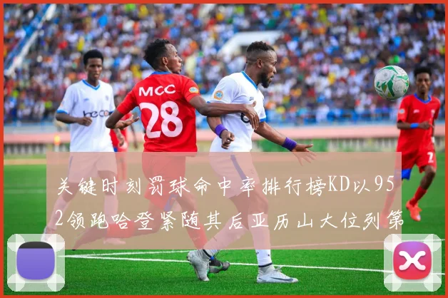 关键时刻罚球命中率排行榜KD以952领跑哈登紧随其后亚历山大位列第六